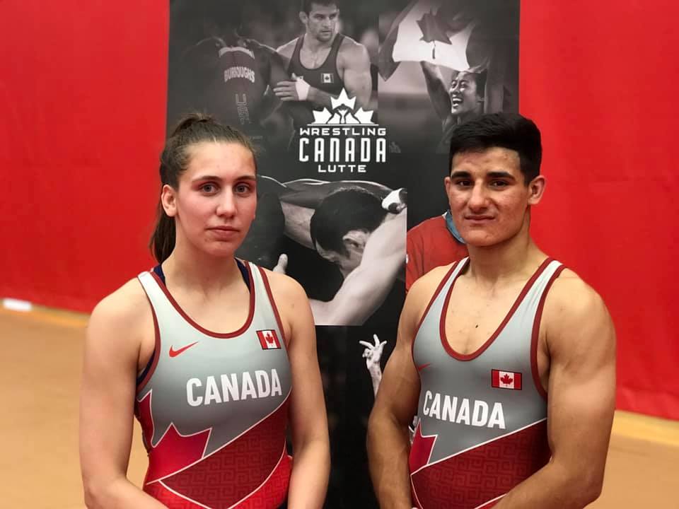 Madison Clayton and Marco Palermo at the Canada Cup 