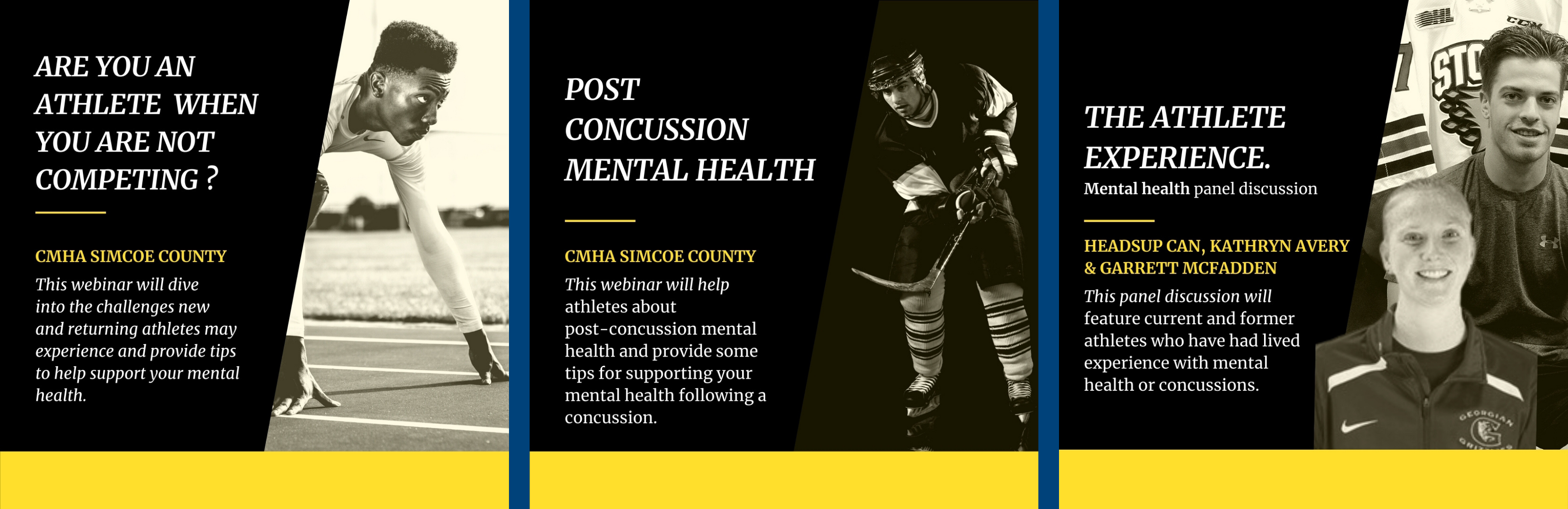 Athlete Mental Health Webinar Series